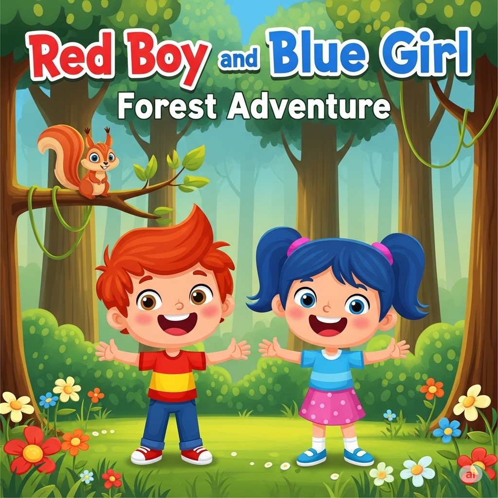 Red boy and Blue Girl Forest Adventure