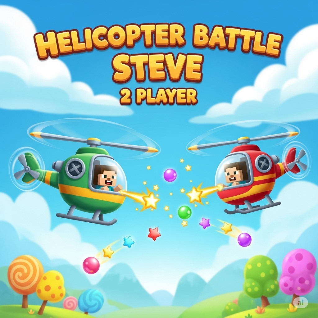 Helicopter Battle Steve 2 Player