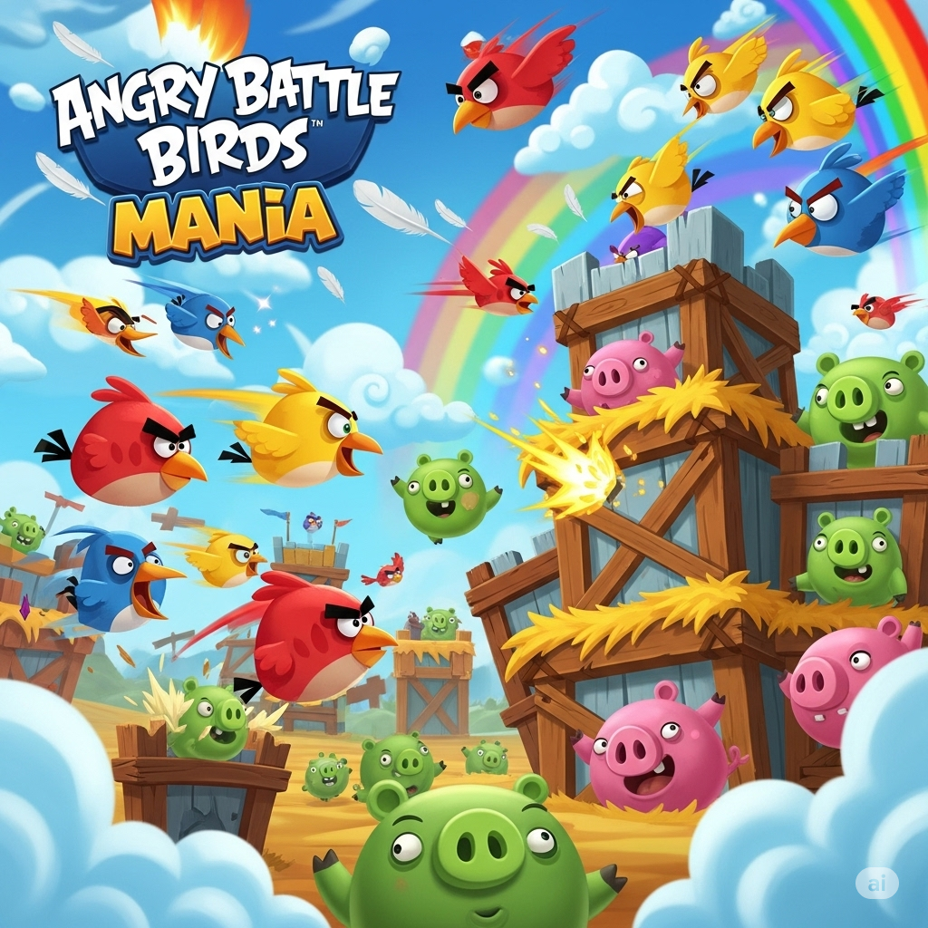 Angry Battle Birds Mania